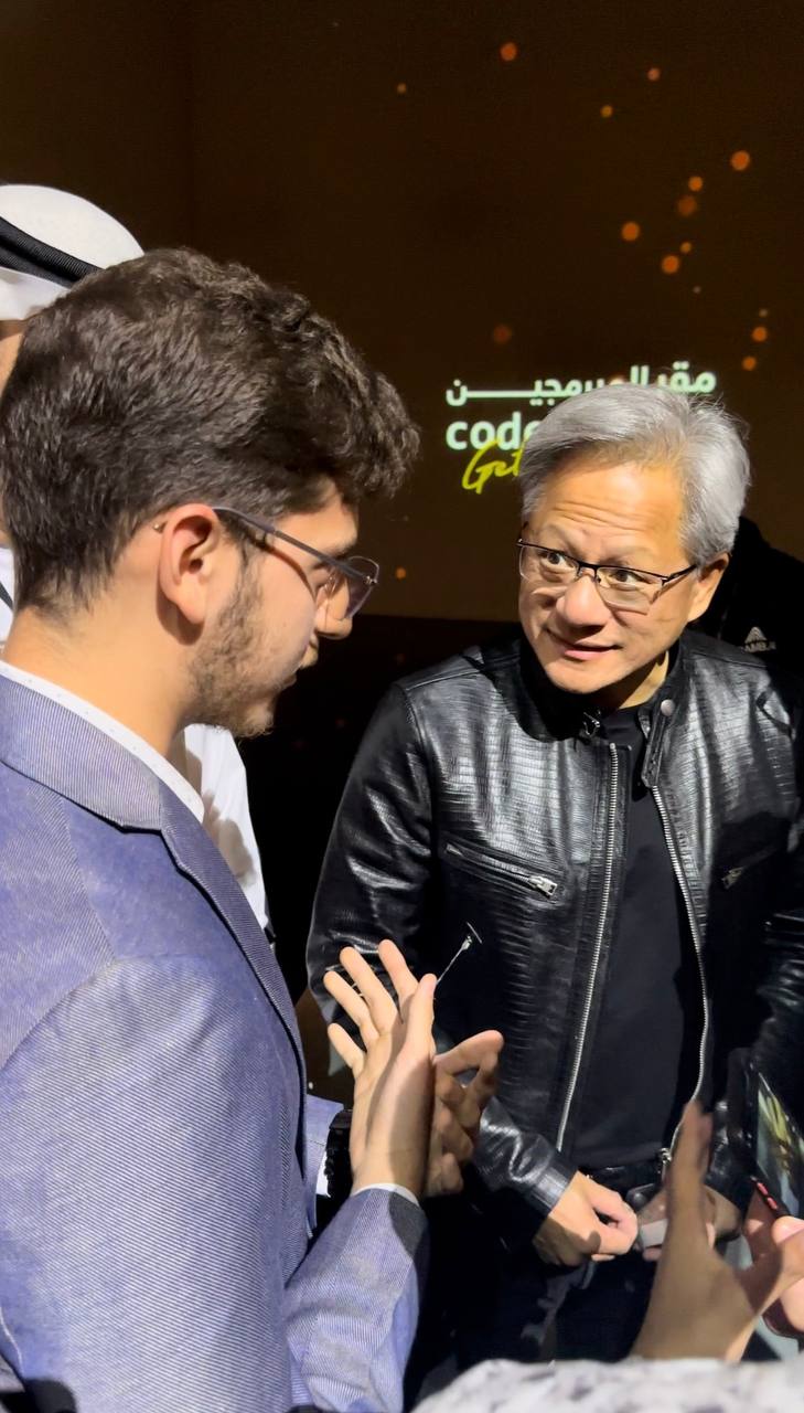Amir Hossein Kazemkhani in conversation with Jensen Huang of NVIDIA